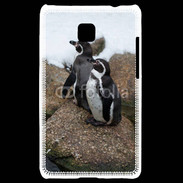 Coque LG Optimus L3 II 2 pingouins