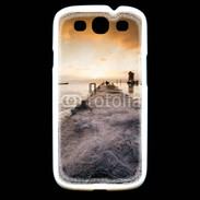 Coque Samsung Galaxy S3 Filet de pêche sur ponton pêcheur