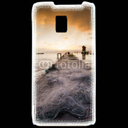 Coque LG P990 Filet de pêche sur ponton pêcheur