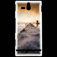 Coque Sony Xperia U Filet de pêche sur ponton pêcheur