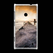 Coque Nokia Lumia 520 Filet de pêche sur ponton pêcheur