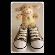 Etui carte bancaire peluche et converses