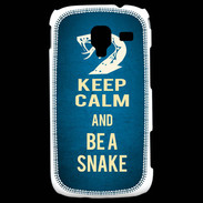 Coque Samsung Galaxy Ace 2 Keep Calm and Be a Snake bleu