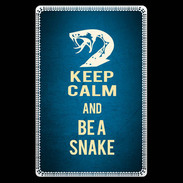 Etui carte bancaire Keep Calm and Be a Snake bleu