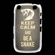 Coque Blackberry Curve 9320 Keep Calm and Be a Snake Gris