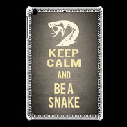 Coque iPadMini Keep Calm and Be a Snake Gris