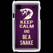 Coque Samsung Galaxy S Keep Calm and Be a Snake Violet