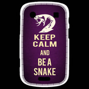 Coque Blackberry Bold 9900 Keep Calm and Be a Snake Violet