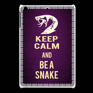 Coque iPadMini Keep Calm and Be a Snake Violet