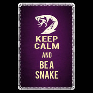 Etui carte bancaire Keep Calm and Be a Snake Violet
