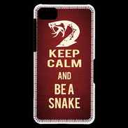 Coque Blackberry Z10 Keep Calm and Be a Snake Rouge