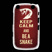 Coque Blackberry Curve 9320 Keep Calm and Be a Snake Rouge