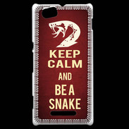 Coque Sony Xperia M Keep Calm and Be a Snake Rouge