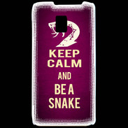 Coque LG P990 Keep Calm and Be a Snake Rose