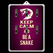 Porte clés Keep Calm and Be a Snake Rose