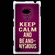 Coque Nokia Lumia 720 Keep Calm and Be Anonymous Rose
