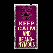 Coque Nokia Lumia 520 Keep Calm and Be Anonymous Rose