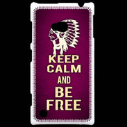 Coque Nokia Lumia 720 Keep Calm and Be Free Rose