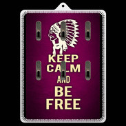 Porte clés Keep Calm and Be Free Rose