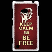 Coque Nokia Lumia 720 Keep Calm and Be Free Rouge