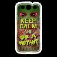 Coque Samsung Galaxy S3 Keep Calm and Be Mutant
