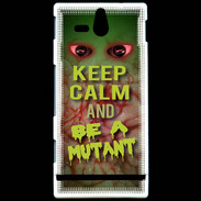 Coque Sony Xperia U Keep Calm and Be Mutant
