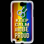 Coque Samsung Galaxy Note 2 Keep Calm and Be Proud mens Gay