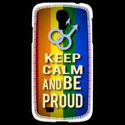 Coque Samsung Galaxy S4 Keep Calm and Be Proud mens Gay