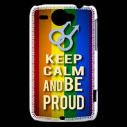 Coque HTC Wildfire G8 Keep Calm and Be Proud mens Gay