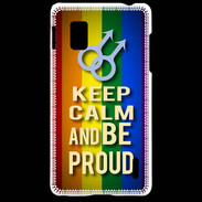 Coque LG Optimus G Keep Calm and Be Proud mens Gay