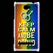 Coque HTC Windows Phone 8S Keep Calm and Be Proud mens Gay