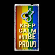 Coque Nokia Lumia 520 Keep Calm and Be Proud mens Gay