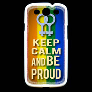 Coque Samsung Galaxy S3 Keep Calm and Be proud Women Gay