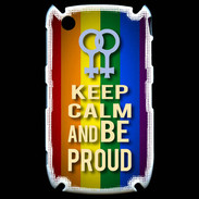 Coque Blackberry 8520 Keep Calm and Be proud Women Gay