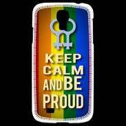 Coque Samsung Galaxy S4 Keep Calm and Be proud Women Gay