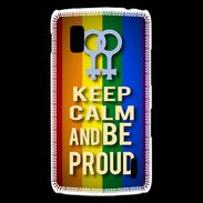 Coque LG Nexus 4 Keep Calm and Be proud Women Gay