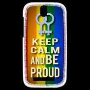 Coque HTC One SV Keep Calm and Be proud Women Gay
