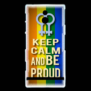 Coque Sony Xperia P Keep Calm and Be proud Women Gay