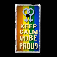 Coque Nokia Lumia 520 Keep Calm and Be proud Women Gay