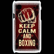 Coque Samsung Galaxy S Keep Calm and Boxing Rouge
