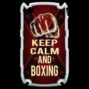 Coque Blackberry 8520 Keep Calm and Boxing Rouge