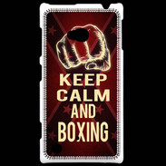 Coque Nokia Lumia 720 Keep Calm and Boxing Rouge