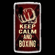 Coque LG Nexus 4 Keep Calm and Boxing Rouge