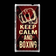 Coque Nokia Lumia 520 Keep Calm and Boxing Rouge