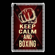 Coque iPadMini Keep Calm and Boxing Rouge