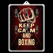 Porte clés Keep Calm and Boxing Rouge