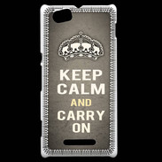 Coque Sony Xperia M Keep Calm and Carry on Gris