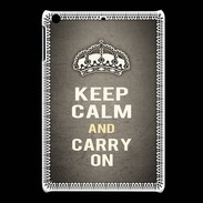 Coque iPadMini Keep Calm and Carry on Gris