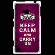 Coque Nokia Lumia 720 Keep Calm and Carry on Rose