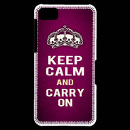 Coque Blackberry Z10 Keep Calm and Carry on Rose